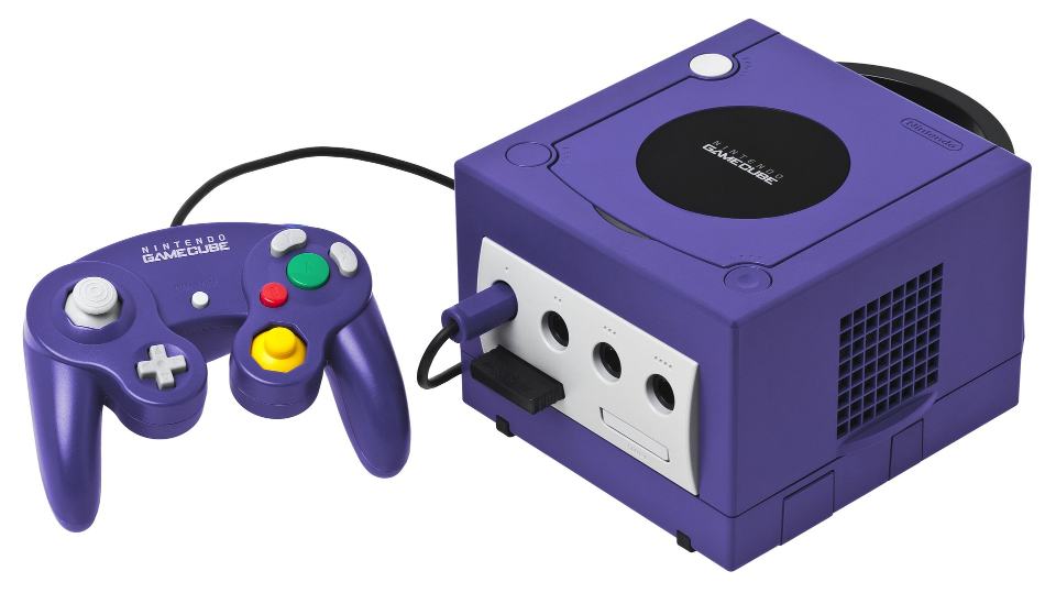 A retro game console with its controller